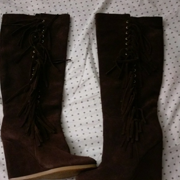 Coach Shoes - Coach Dollie wedge boots Coach Shoes - Coach Dollie wedge boots